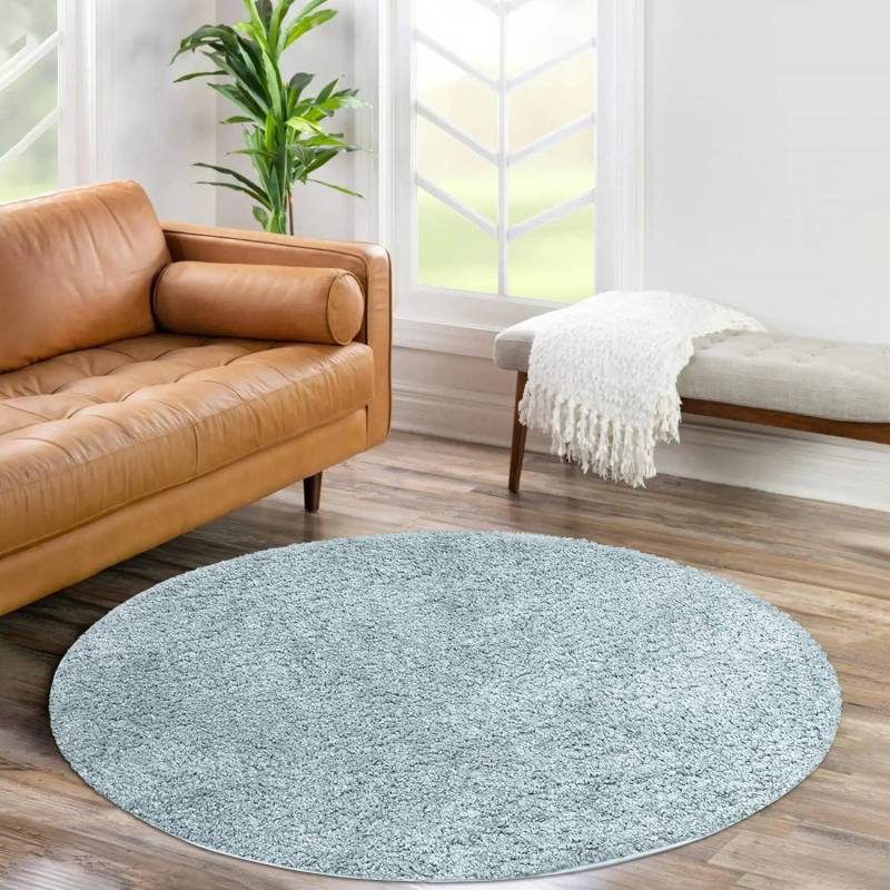 Carpet City Hochflor-Teppich »City Shaggy«, rund, 30 mm Höhe, Teppich Langflor, Uni, Shaggy, flauschig-weich von Carpet City