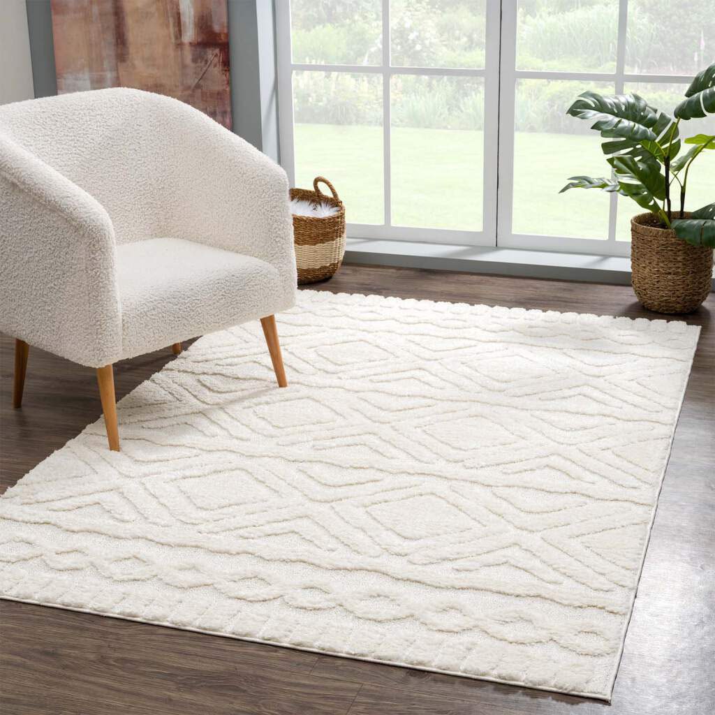 Carpet City Hochflor-Teppich »Focus 3382, Boho-Style«, rechteckig, besonders weich, Hoch Tief Struktur, Wohnzimmer, auch als Läufer