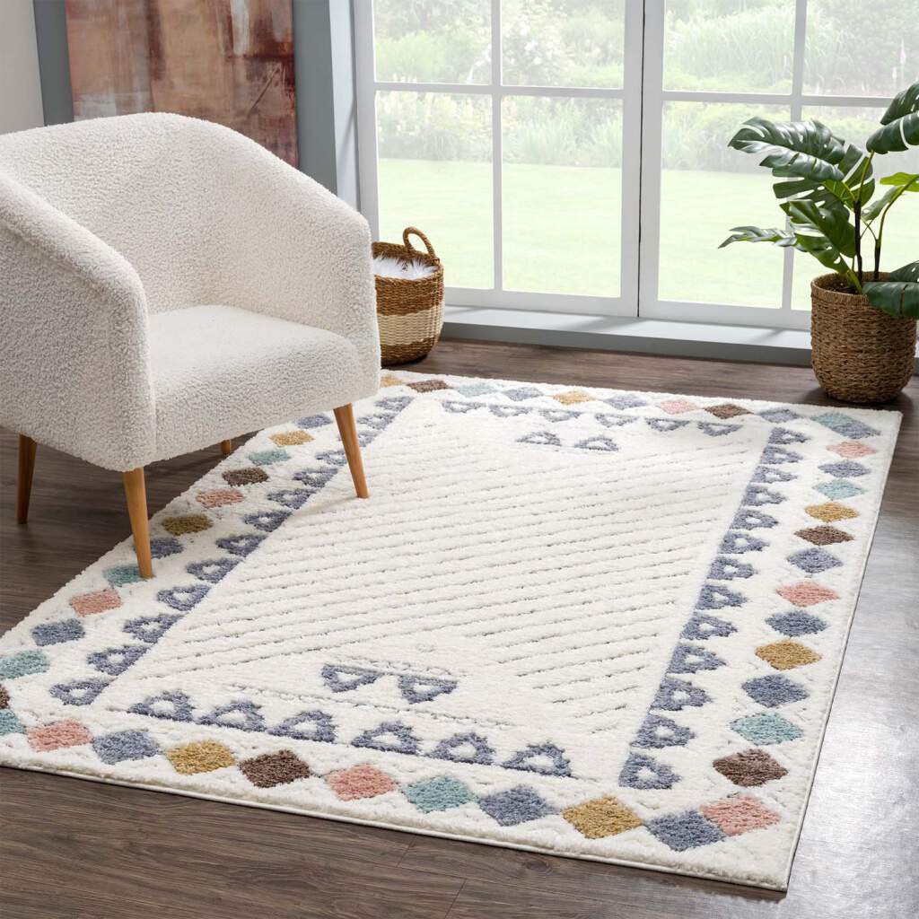 Carpet City Hochflor-Teppich »Focus 3034«, rechteckig, 20 mm Höhe, Läufer, Boho, Hochtief-Muster/ 3D-Effekt, für Wohnzimmer, Schlafzimmer von Carpet City
