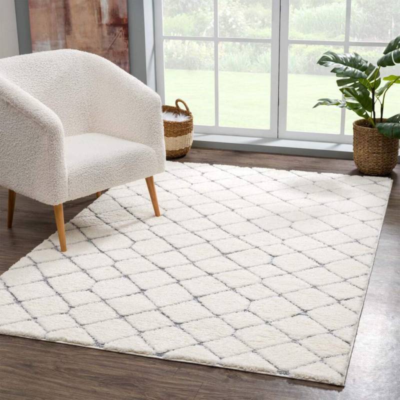 Carpet City Hochflor-Teppich »Focus 4499«, rechteckig, 20 mm Höhe, Läufer, Boho, Hochtief-Muster/ 3D-Effekt, für Wohnzimmer, Schlafzimmer von Carpet City
