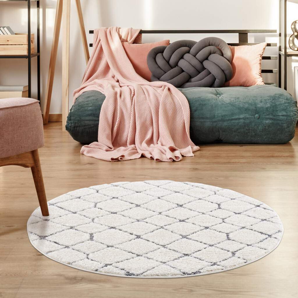 Carpet City Hochflor-Teppich »Focus 4499«, rund, 20 mm Höhe, Boho-Teppich, Hochtief-Muster/ 3D-Effekt, für Wohnzimmer, Schlafzimmer Carpet City Hochflor-Teppich »Focus 4499«, rund, 20 mm Höhe, Boho-Teppich, Hochtief-Muster/ 3D-Effekt, für Wohnzimmer, Schlafzimmer von Carpet City