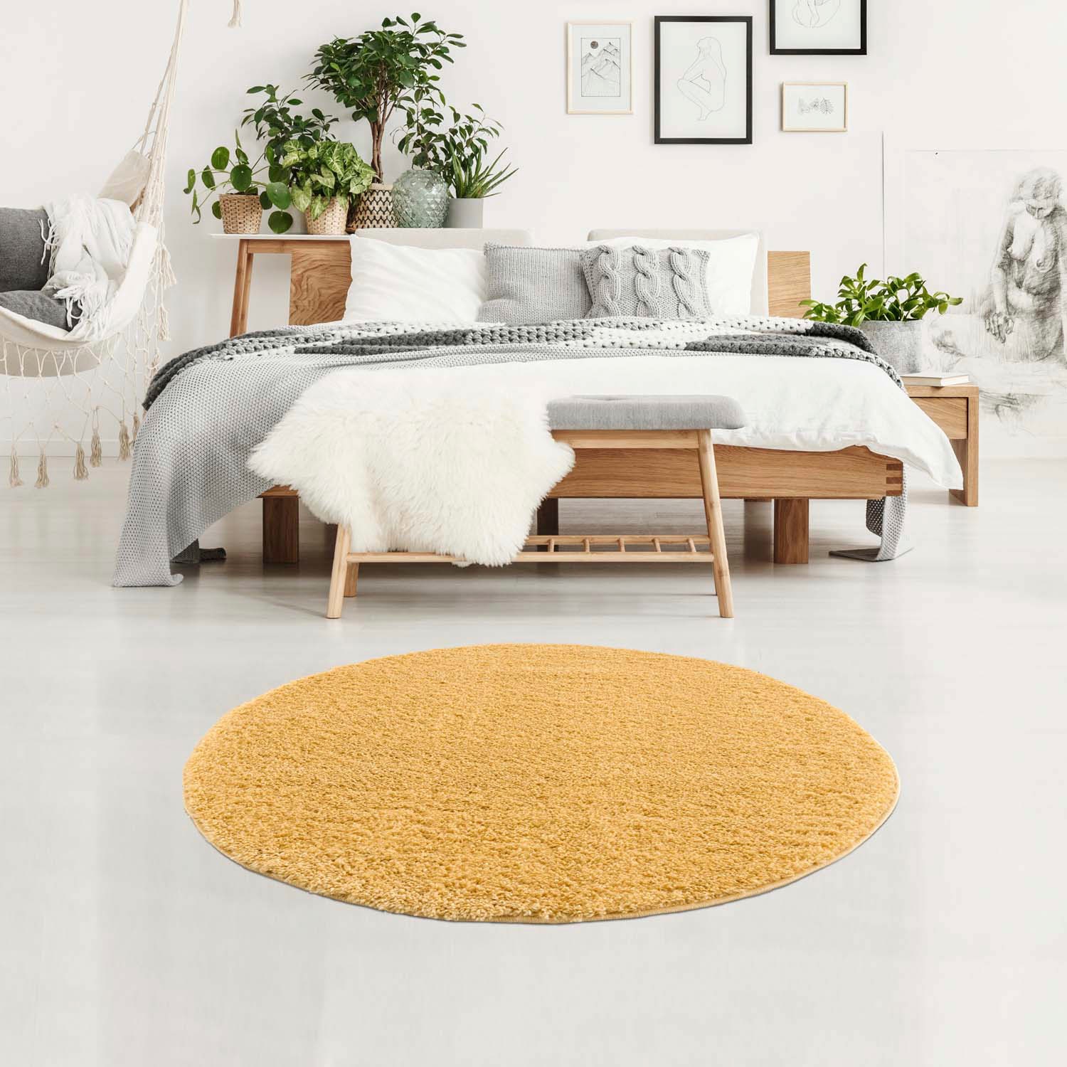 Carpet City Hochflor-Teppich »Pulpy 100«, rund von Carpet City