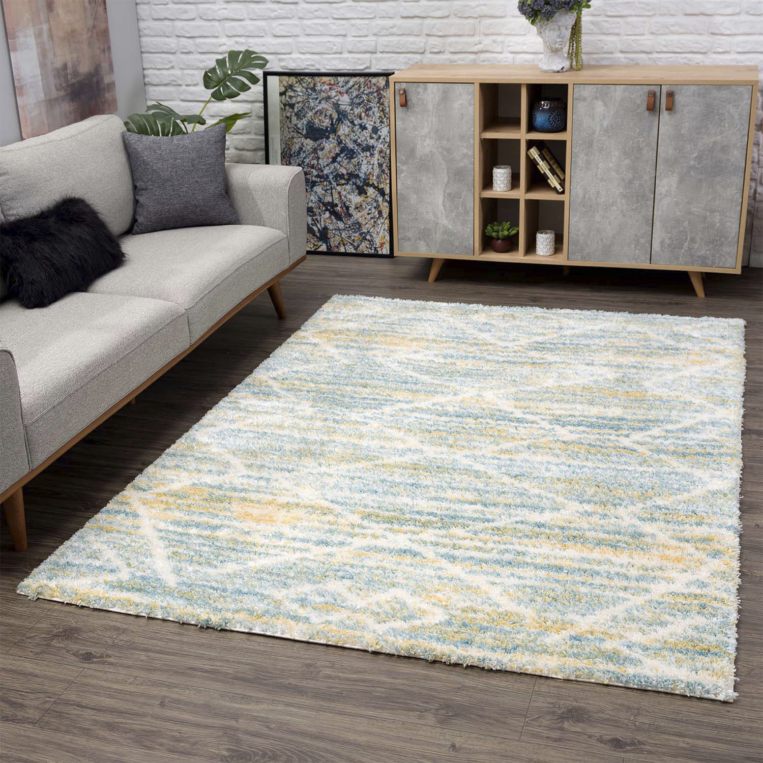 Carpet City Hochflor-Teppich »Pulpy 557«, rechteckig von Carpet City