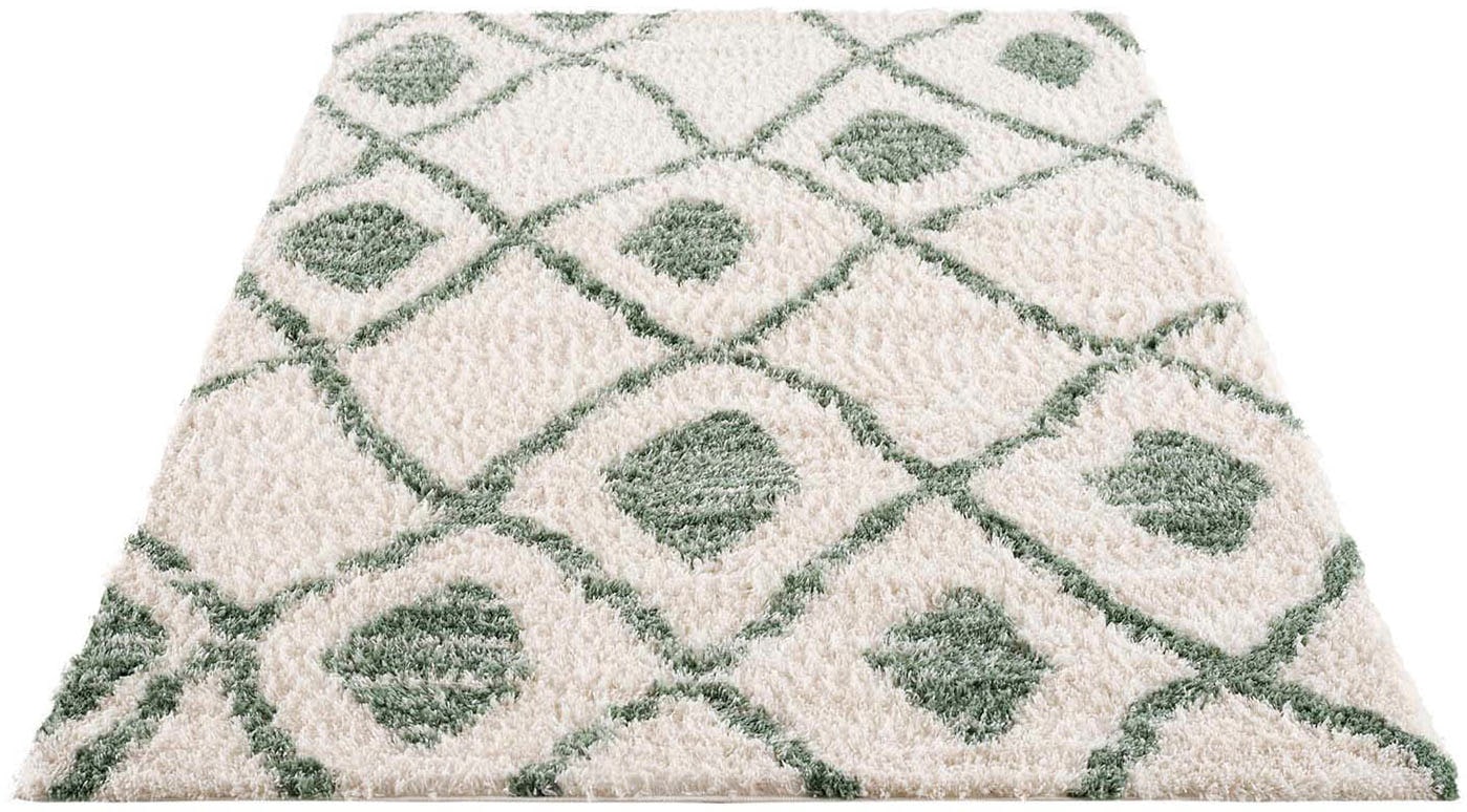 Carpet City Hochflor-Teppich »Pulpy 563«, rechteckig, besonders weich, Ethno Look, ideal für Wohnzimmer & Schlafzimmer von Carpet City