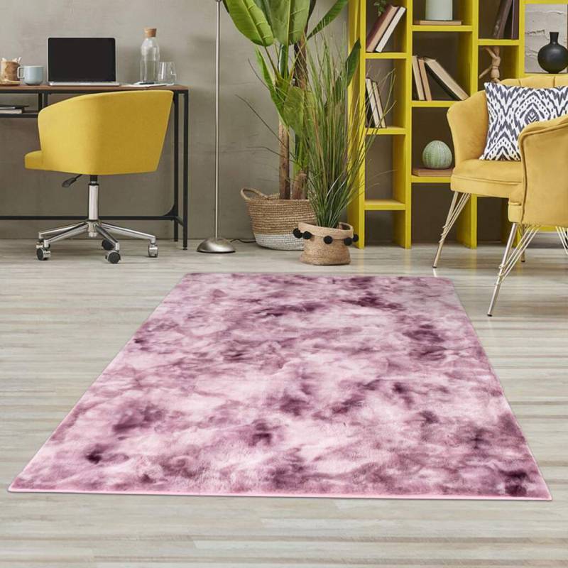 Carpet City Hochflor-Teppich »TOLEDO500«, rechteckig, 27 mm Höhe, besonders weich, 3D-Effekt, Uni-Farben von Carpet City