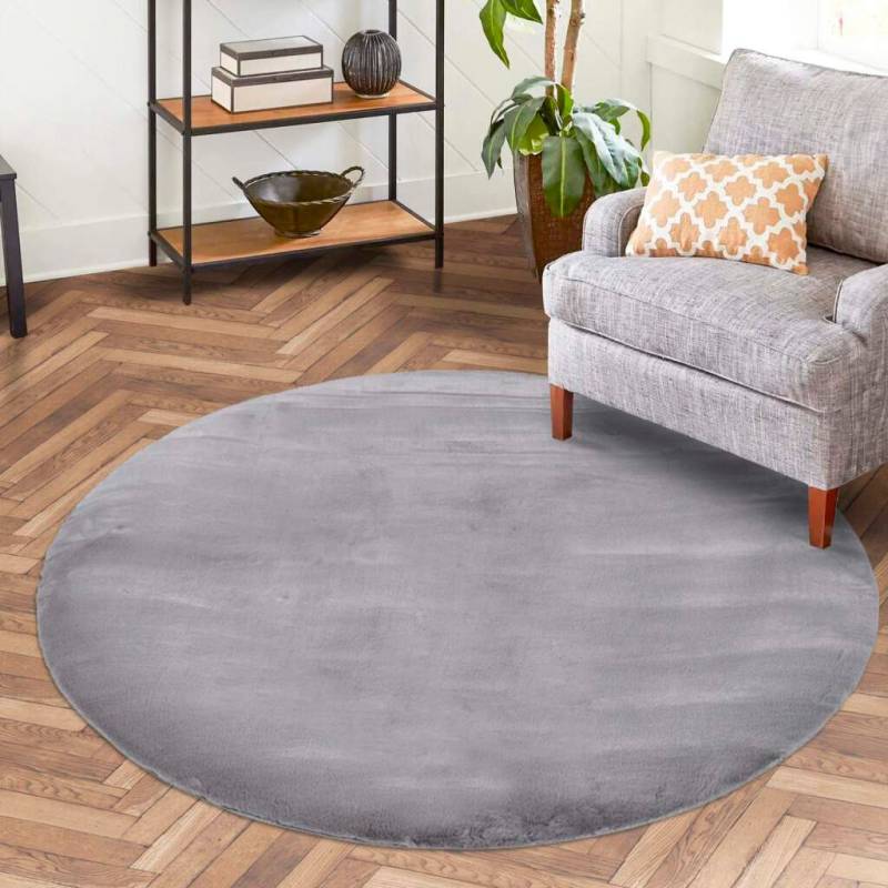 Carpet City Hochflor-Teppich »TOPIA400«, rund, 21 mm Höhe, besonders weich und kuschelig durch Polyester, Uni-Farben von Carpet City