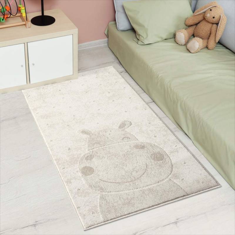 Carpet City Kinderteppich »MARA703«, rechteckig, 11 mm Höhe, Kinderzimmer, Kurzflor,robust,Tiere, Spielzimmer von Carpet City