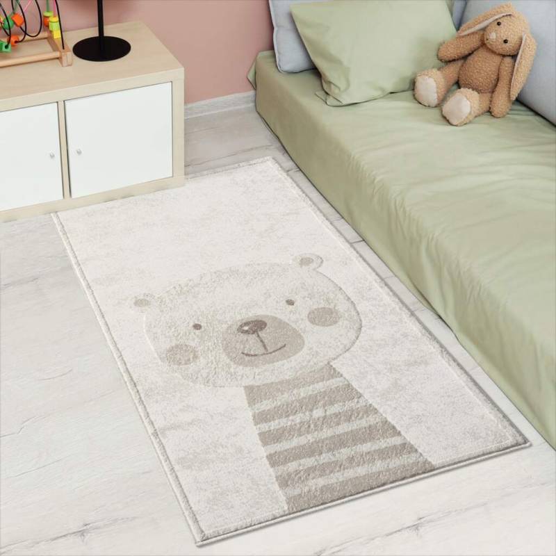 Carpet City Kinderteppich »MARA710«, rechteckig, 11 mm Höhe, Kinderzimmer, Kurzflor,robust,Tiere, Spielzimmer von Carpet City