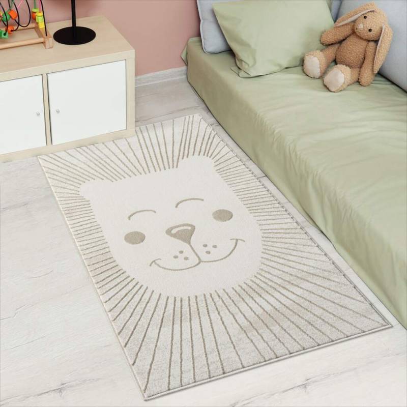 Carpet City Kinderteppich »MARA714«, rechteckig, 11 mm Höhe, Kinderzimmer, Kurzflor,robust,Tiere, Spielzimmer von Carpet City