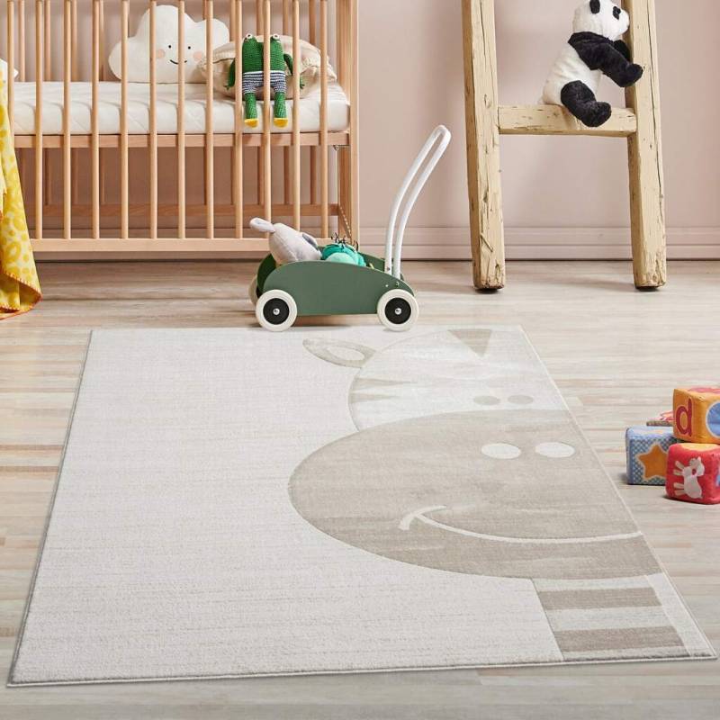 Carpet City Kinderteppich »MARA715«, rechteckig, 11 mm Höhe, Kinderzimmer, Kurzflor,robust,Tiere, Spielzimmer von Carpet City
