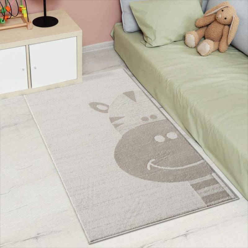 Carpet City Kinderteppich »MARA715«, rechteckig, 11 mm Höhe, Kinderzimmer, Kurzflor,robust,Tiere, Spielzimmer von Carpet City