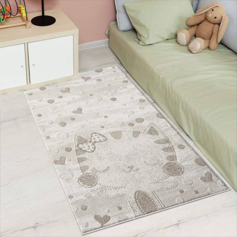 Carpet City Kinderteppich »MARA720«, rechteckig, 11 mm Höhe, Kinderzimmer, Kurzflor,robust,Tiere, Spielzimmer von Carpet City