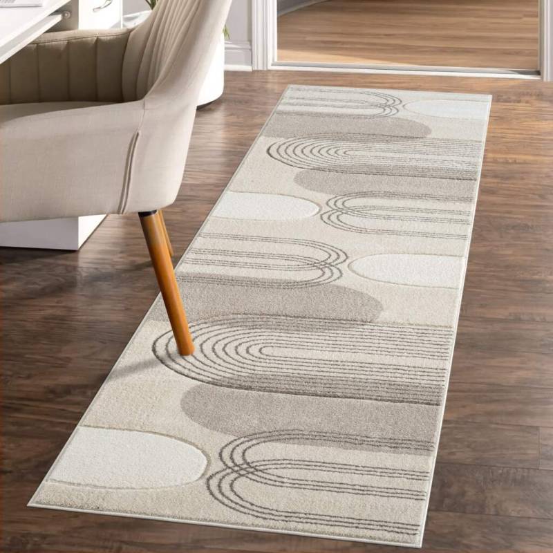 Carpet City Teppich »BONITO 7157«, rechteckig, 11 mm Höhe, Läufer, Flachflor, Hochtief-Muster/ 3D-Effekt, Geo-Muster, Wohnzimmer von Carpet City