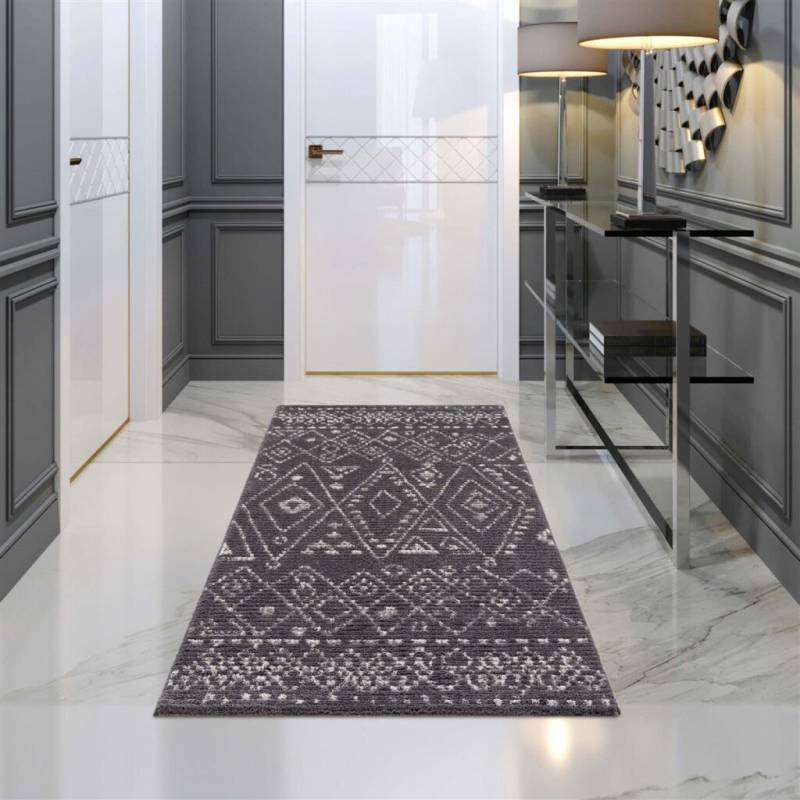 Carpet City Teppich »April 2292«, rechteckig, 10 mm Höhe, Läufer, weich durch Microfaser, Boho Ethno Look, Wohnzimmer von Carpet City