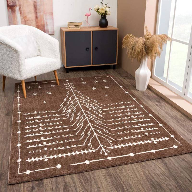 Carpet City Teppich »April 2308«, rechteckig, 10 mm Höhe, Läufer, weich durch Microfaser, Boho Ethno Look, Wohnzimmer von Carpet City