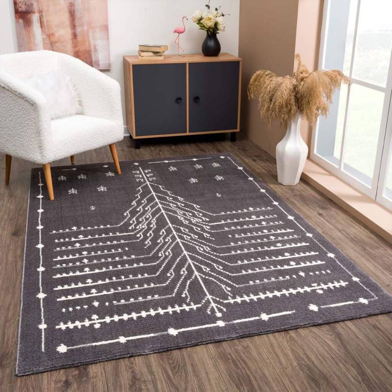 Carpet City Teppich »April 2308«, rechteckig, 10 mm Höhe, Läufer, weich durch Microfaser, Boho Ethno Look, Wohnzimmer von Carpet City