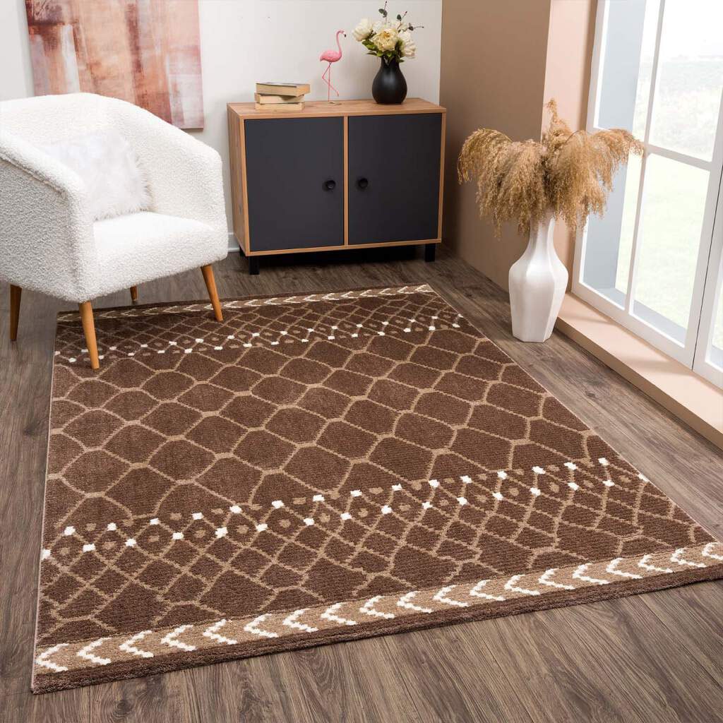 Carpet City Teppich »April 2312«, rechteckig, 10 mm Höhe, Läufer, weich durch Microfaser, Boho Ethno Look, Wohnzimmer von Carpet City