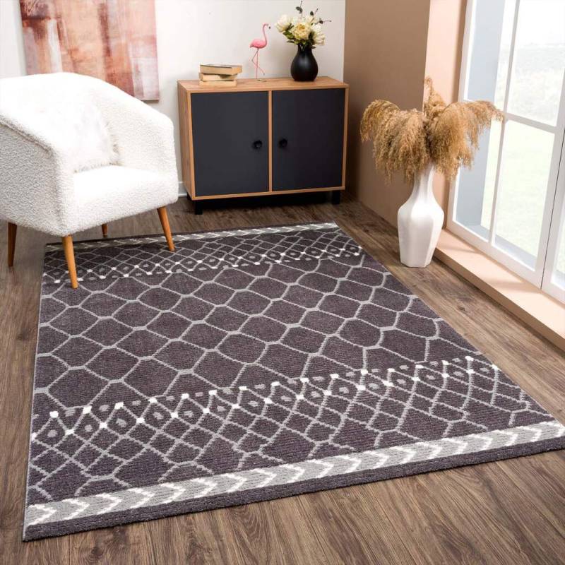 Carpet City Teppich »April 2312«, rechteckig, 10 mm Höhe, Läufer, weich durch Microfaser, Boho Ethno Look, Wohnzimmer von Carpet City