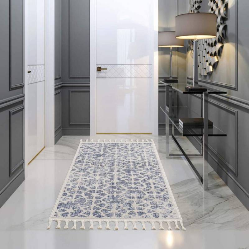 Carpet City Teppich »Art 1271«, rechteckig, 7 mm Höhe, Läufer, Kurzflor, Skandi-Muster, ideal für Wohnzimmer & Schlafzimmer von Carpet City