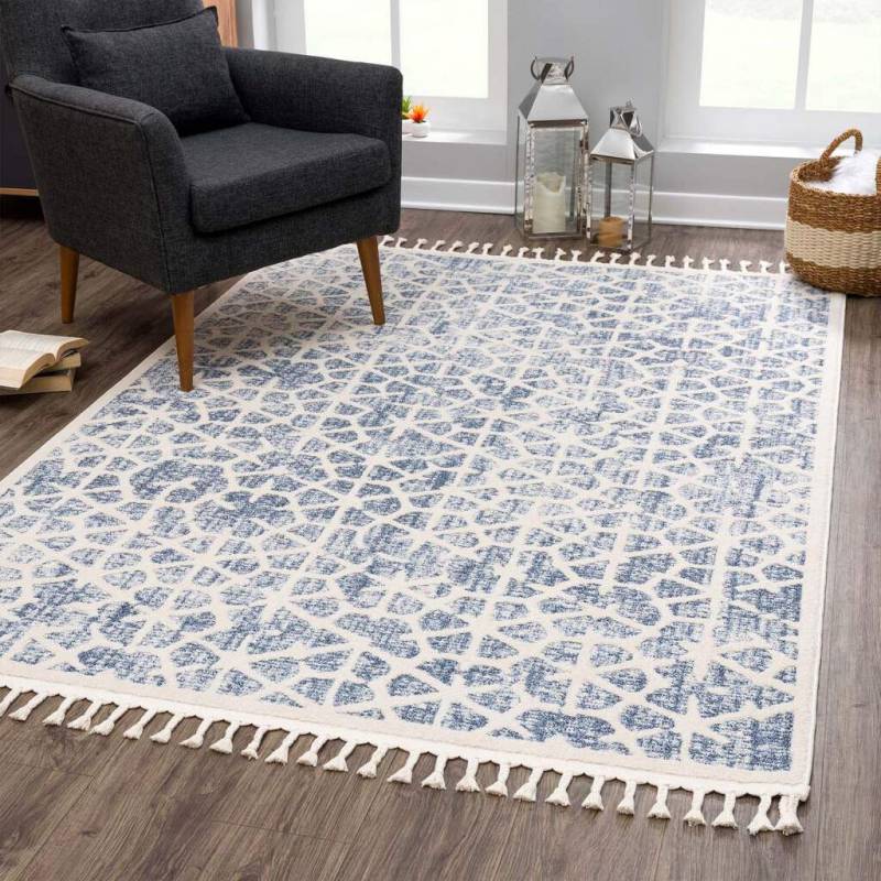 Carpet City Teppich »Art 1271«, rechteckig, 7 mm Höhe, Läufer, Kurzflor, Skandi-Muster, ideal für Wohnzimmer & Schlafzimmer von Carpet City