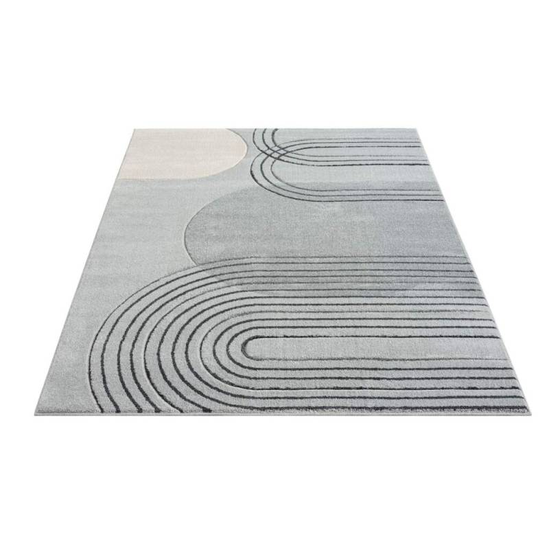 Carpet City Teppich »BONITO 7157«, rechteckig, 11 mm Höhe, Läufer, Flachflor, Hochtief-Muster/ 3D-Effekt, Geo-Muster, Wohnzimmer von Carpet City