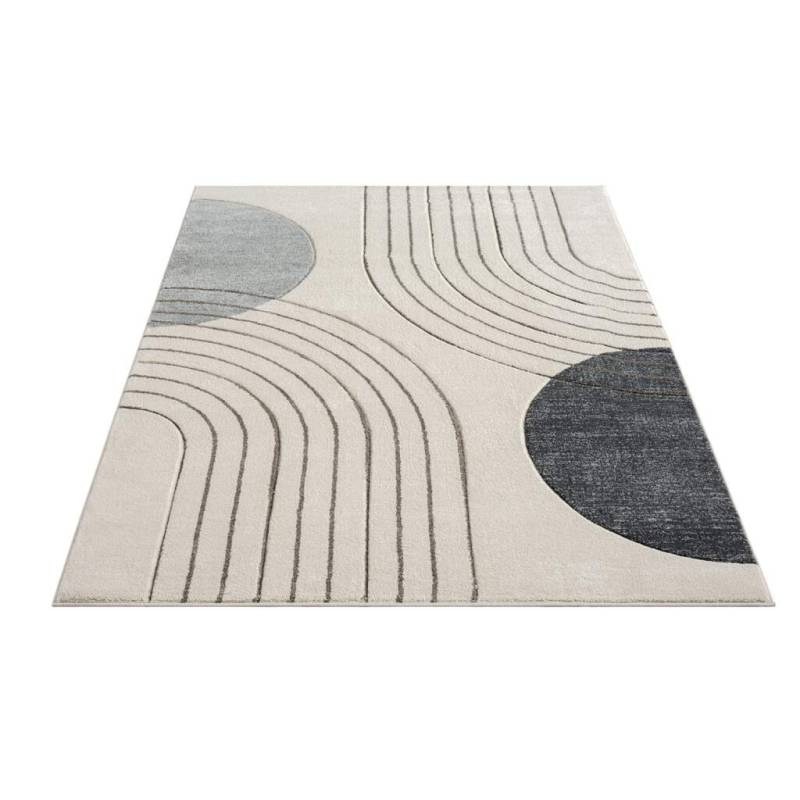 Carpet City Teppich »BONITO 7170«, rechteckig, 11 mm Höhe, Läufer, Flachflor, Hochtief-Muster/ 3D-Effekt, Geo-Muster, Wohnzimmer von Carpet City