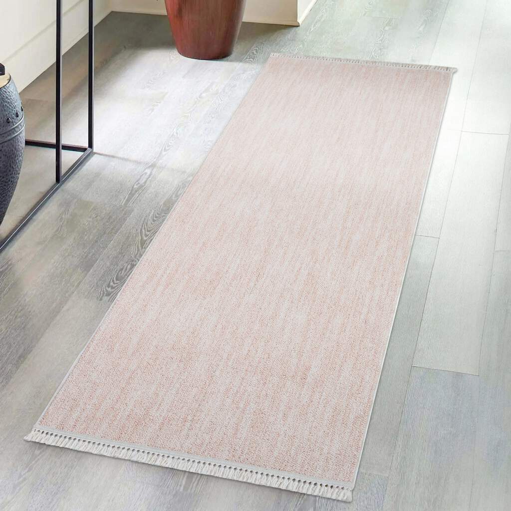 Carpet City Teppich »CLASICO 0052«, rechteckig, 11 mm Höhe, Läufer, Kurzflor, Hochtief-Muster, Boho, Fransen, Wohnzimmer Carpet City Teppich »CLASICO 0052«, rechteckig, 11 mm Höhe, Läufer, Kurzflor, Hochtief-Muster, Boho, Fransen, Wohnzimmer von Carpet City
