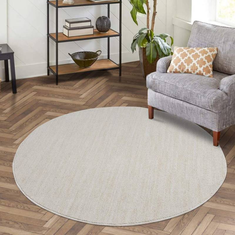 Carpet City Teppich »CLASICO 0052«, rund, 11 mm Höhe, Kurzflor, Hochtief-Muster, Boho, Wohnzimmer von Carpet City