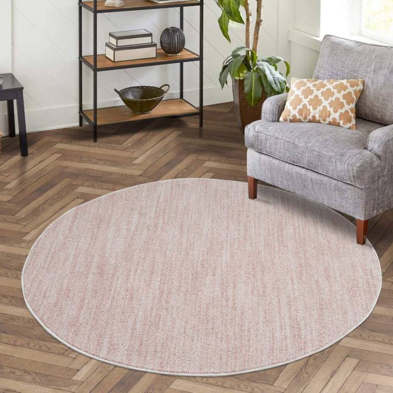 Carpet City Teppich »CLASICO 0052«, rund, 11 mm Höhe, Kurzflor, Hochtief-Muster, Boho, Wohnzimmer von Carpet City