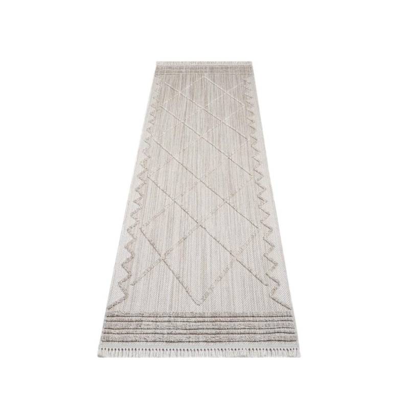 Carpet City Teppich »CLASICO 8931«, rechteckig, Kurzflor, Hochtief-Muster/ 3D-Effekt Rauten, Fransen, Wohnzimmer von Carpet City