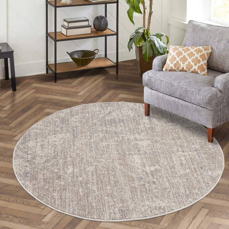 Carpet City Teppich »CLASICO 9150«, rund, 11 mm Höhe, Kurzflor, Hochtief-Muster, Boho, Wohnzimmer von Carpet City