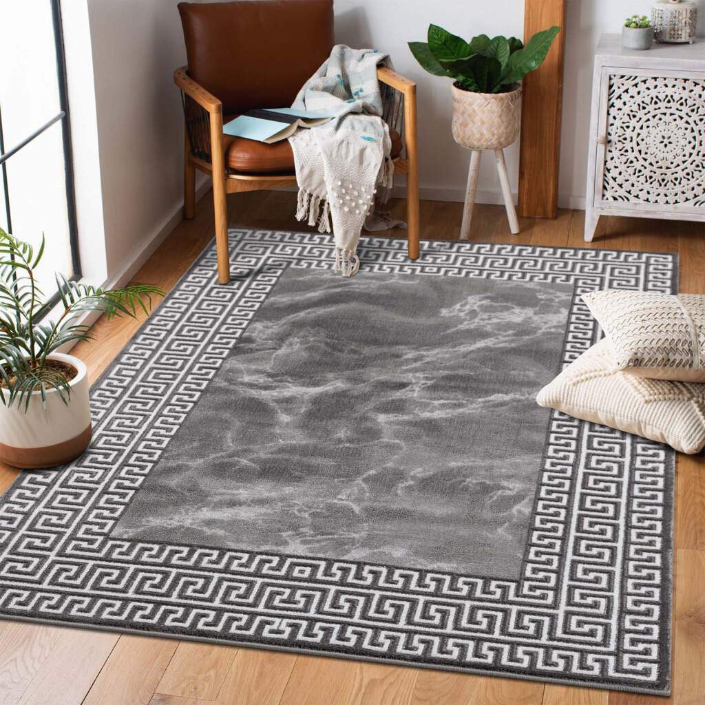 Carpet City Teppich »Chic«, rechteckig, 11 mm Höhe, Kurzflor, Bordüre, Weicher Flor, ideal für Wohnzimmer & Schlafzimmer Carpet City Teppich »Chic«, rechteckig, 11 mm Höhe, Kurzflor, Bordüre, Weicher Flor, ideal für Wohnzimmer & Schlafzimmer von Carpet City