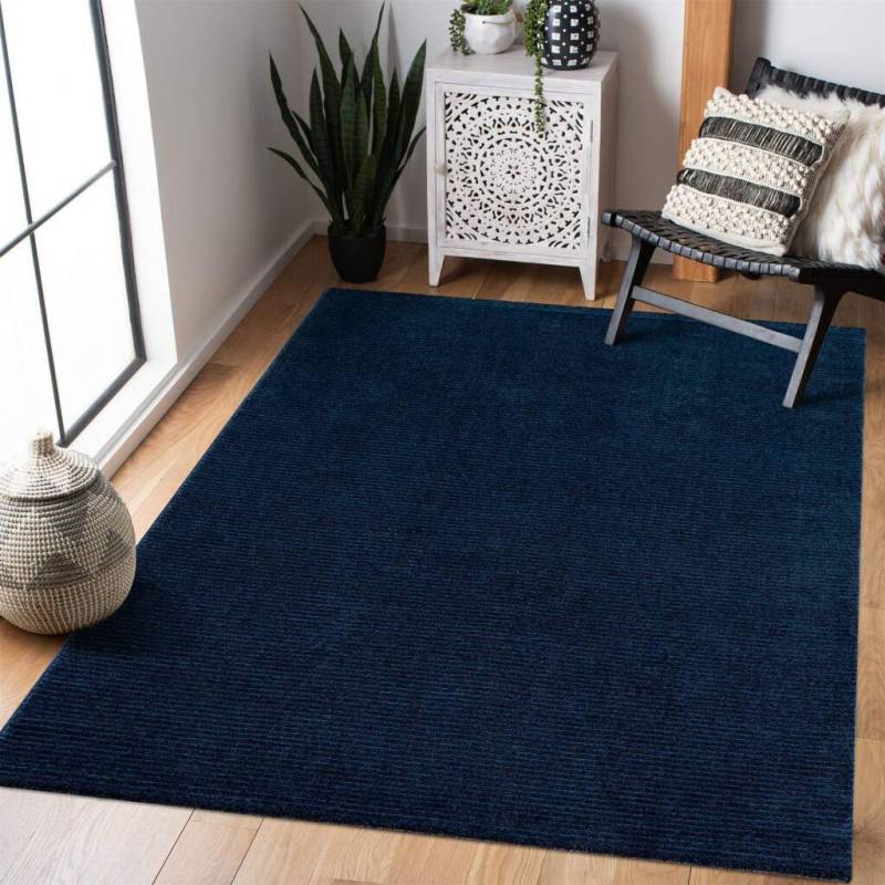 Carpet City Teppich »Friseé-Teppich FANCY900«, rechteckig, 12 mm Höhe, Läufer, Kurzflor, Einfarbig, 3D-Optik, Streifen Look, Wohnzimmer von Carpet City