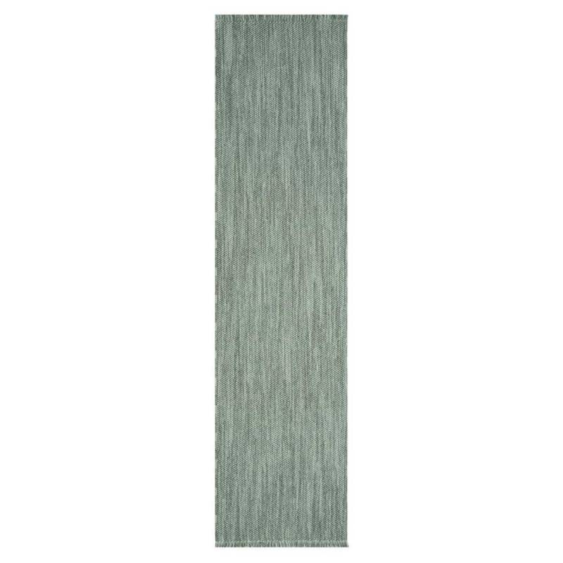 Carpet City Teppich »LINDO 8843«, rechteckig, 11 mm Höhe, Kurzflor, Hochtief-Muster/ 3D-Effekt, Fransen, Boho-Stil, Wohnzimmer von Carpet City