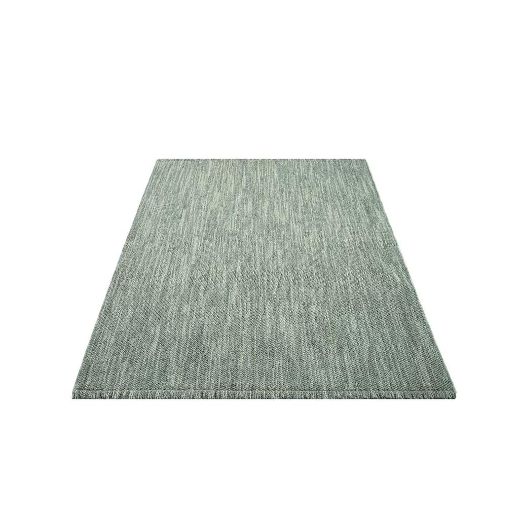 Carpet City Teppich »LINDO 8843«, rechteckig, Kurzflor, Hochtief-Muster/ 3D-Effekt, Fransen, Boho-Stil, Wohnzimmer von Carpet City