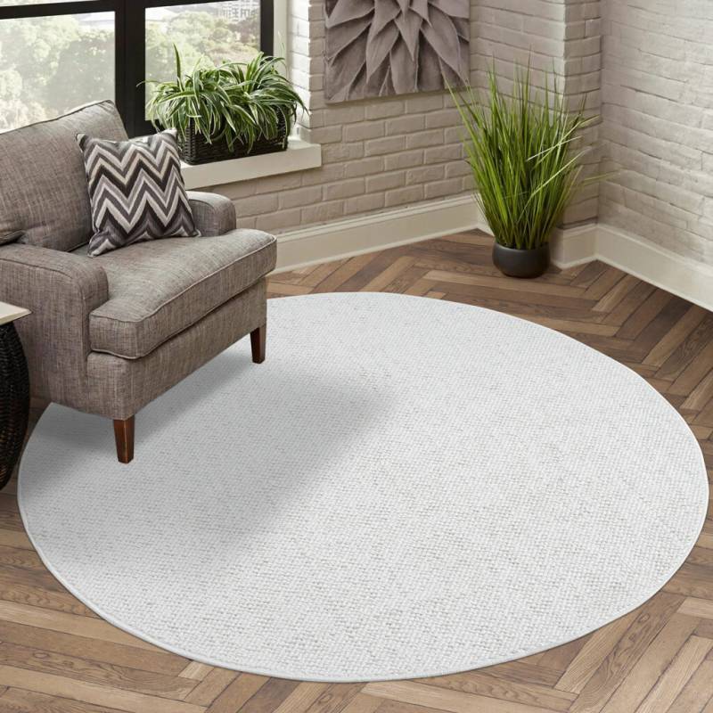 Carpet City Teppich »LINDO 8843«, rund, 11 mm Höhe, Kurzflor, Hochtief-Muster/ 3D-Effekt, Boho-Stil, Wohnzimmer von Carpet City