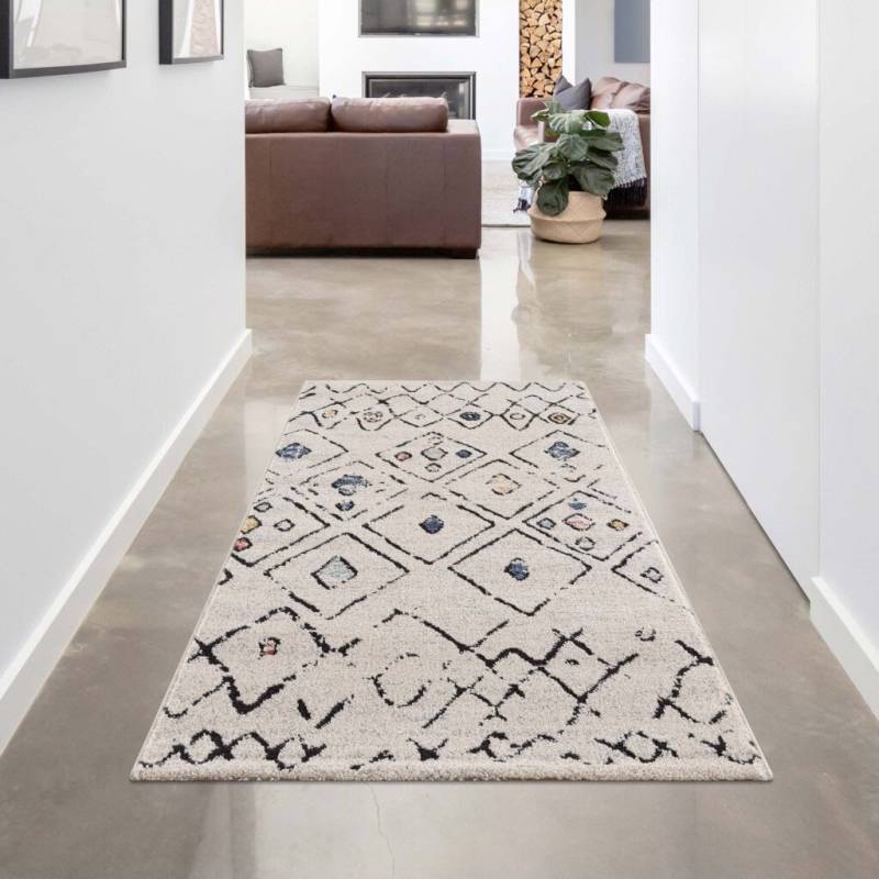 Carpet City Teppich »Mista 2574«, rechteckig, 9 mm Höhe, Läufer, Kurzflor, Boho-Optik, Multicolor, Weich von Carpet City
