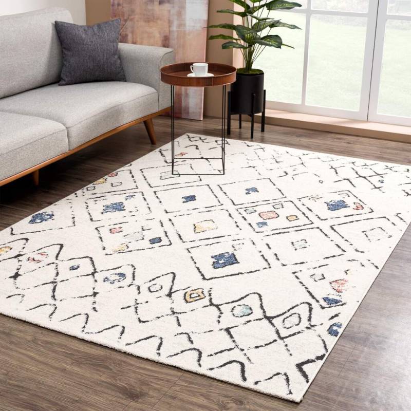 Carpet City Teppich »Mista 2574«, rechteckig, 9 mm Höhe, Läufer, Kurzflor, Boho-Optik, Multicolor, Weich von Carpet City