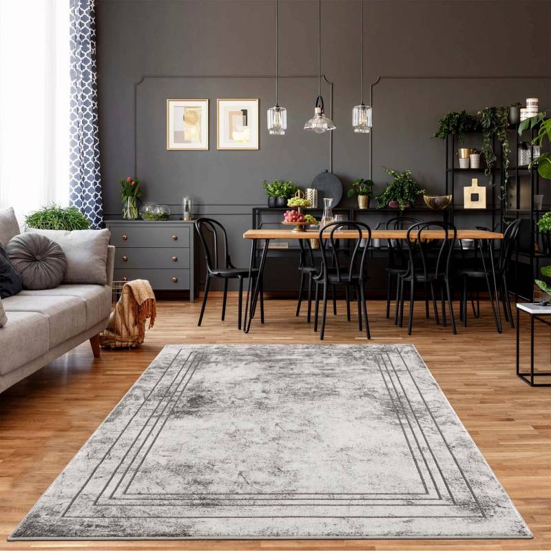 Carpet City Teppich »Noa 9341«, rechteckig, 11 mm Höhe, Läufer, Kurzflor, Modern, Weicher Flor, Pflegeleicht, Wohnzimmer von Carpet City