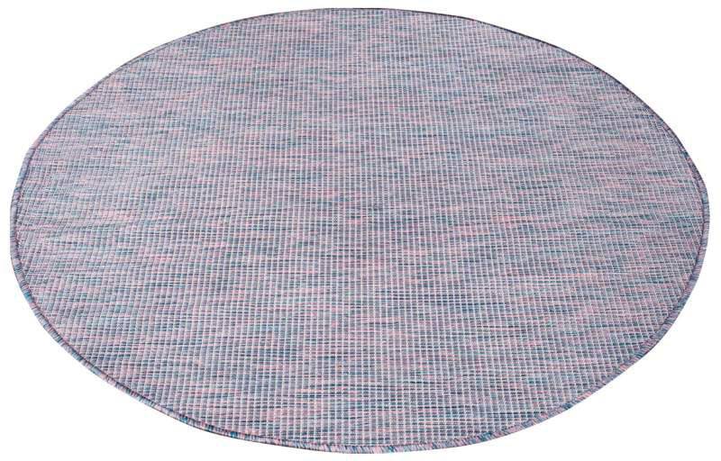 Carpet City Outdoorteppich »PALM2778«, rund, 5 mm Höhe, Wetterfest & UV-beständig, für Balkon, Terrasse, Küche, flach gewebt von Carpet City