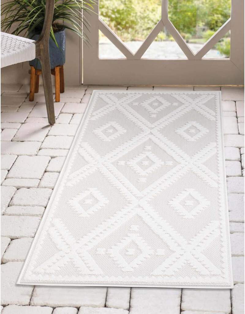 Carpet City Teppich »In-& Outdoorteppich Santorini 454, 3D-Effekt, Raute-Optik«, rechteckig von Carpet City