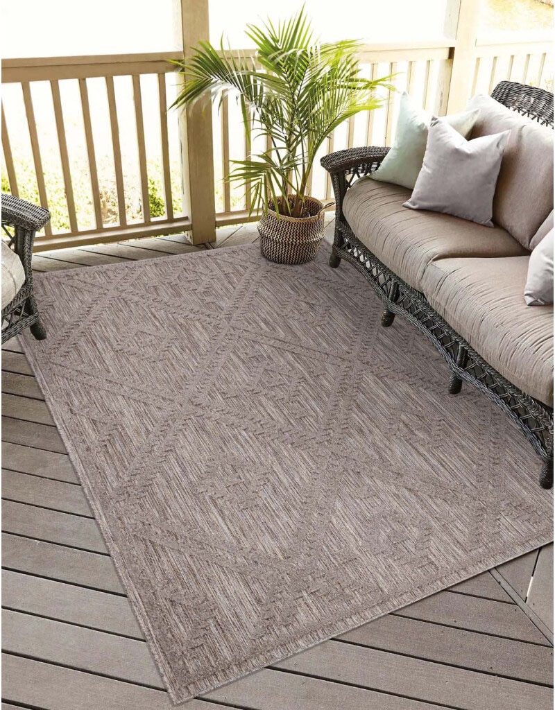 Carpet City Teppich »In-& Outdoorteppich Santorini 454, 3D-Effekt, Raute-Optik«, rechteckig von Carpet City