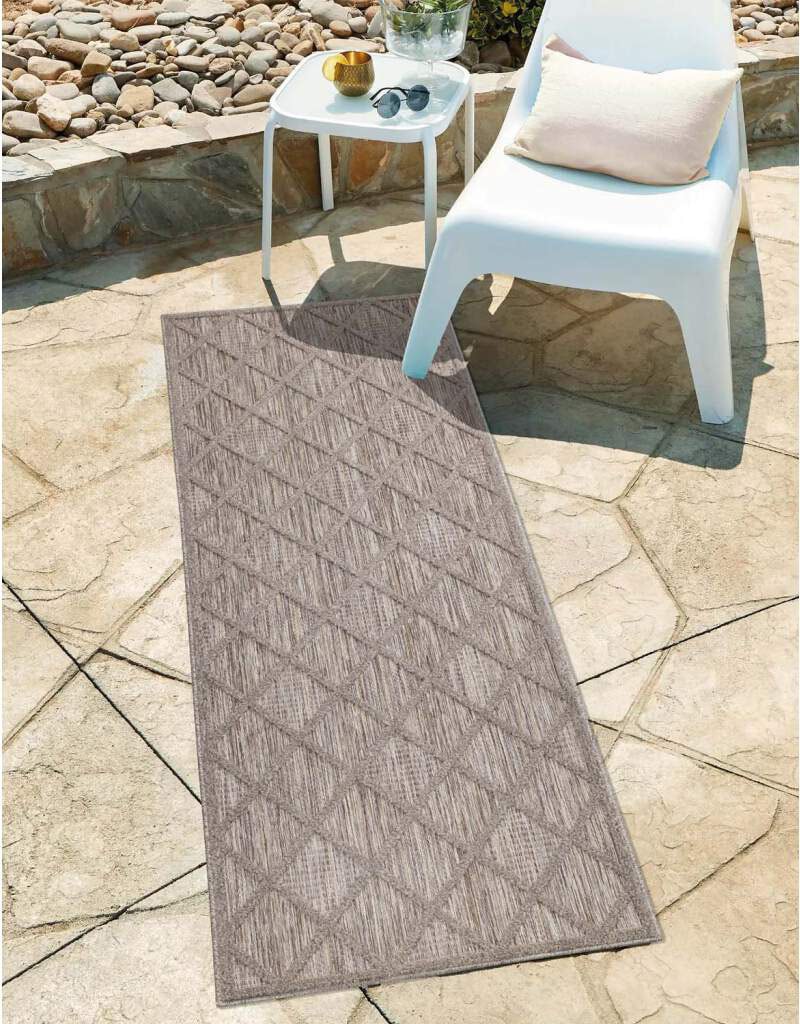 Carpet City Teppich »In-& Outdoorteppich Santorini 457, 3D-Effekt, Raute-Look«, rechteckig von Carpet City