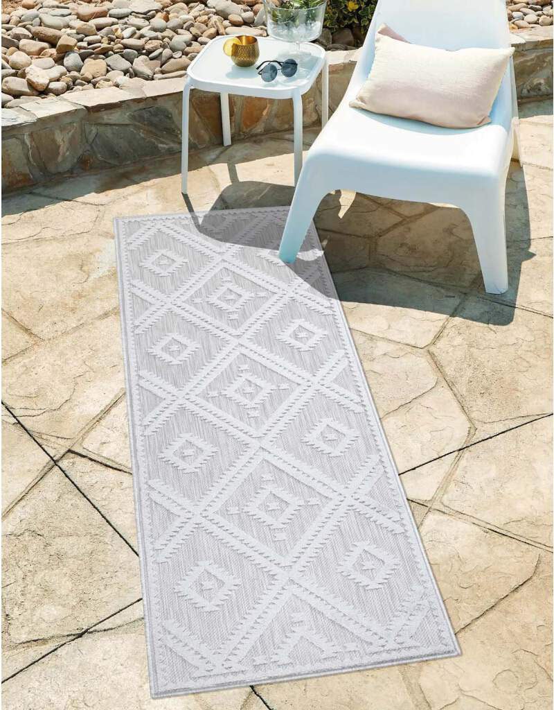 Carpet City Teppich »In-& Outdoorteppich Santorini 454, 3D-Effekt, Raute-Optik«, rechteckig von Carpet City