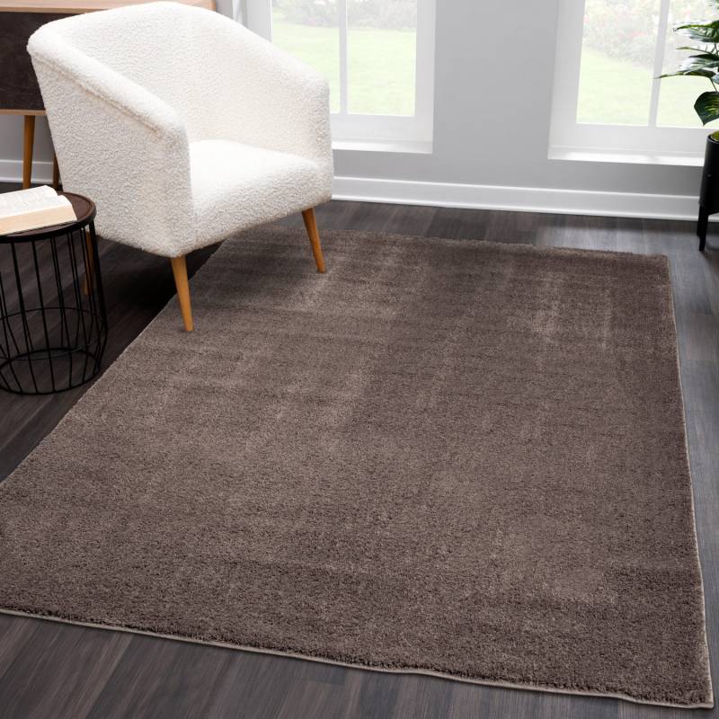 Carpet City Teppich »Softshine 2236«, rechteckig, 14 mm Höhe, Läufer, Hochflor, besonders weich, robust, Uni, Wohnzimmer von Carpet City