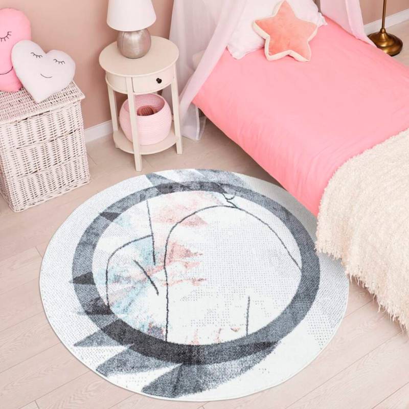 Carpet City Teppich »YOUNG953«, rund, 11 mm Höhe, Moderner Jugend- Kinder Teppich, ideal für Jugendzimmer von Carpet City