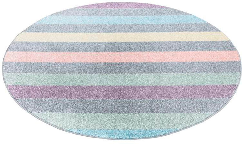 Carpet City Teppich »YOUNG955«, rund, Bunter Kinderteppich mit Streifen-Muster von Carpet City