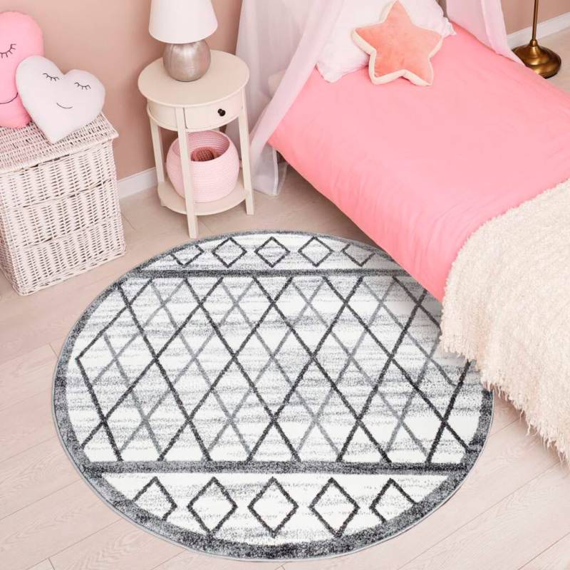 Carpet City Teppich »YOUNG964«, rund, 11 mm Höhe, Moderner Jugend- Kinder Teppich, ideal für Jugendzimmer von Carpet City