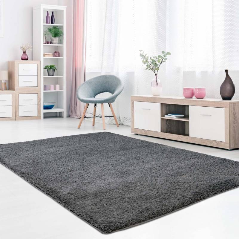 Carpet City Teppich »Softshine 2236«, rechteckig, 14 mm Höhe, Läufer, Hochflor, besonders weich, robust, Uni, Wohnzimmer von Carpet City