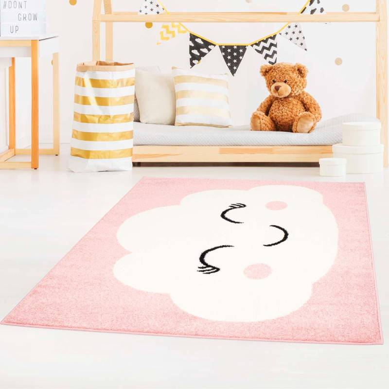 Carpet City Kinderteppich »Bubble Kids 1324«, rechteckig, 11 mm Höhe, Spielteppich, Wolke, Weicher Flor, Pflegeleicht, Kinderzimmer von Carpet City